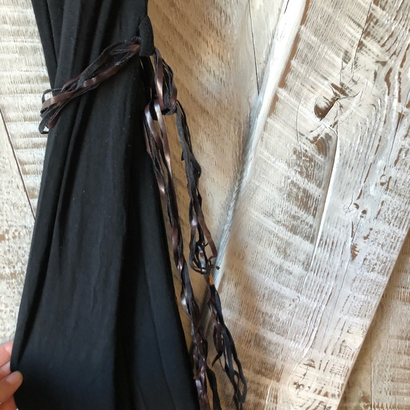 Black racer back maxi dress - Picture 3 of 3